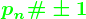 p_n# \pm 1